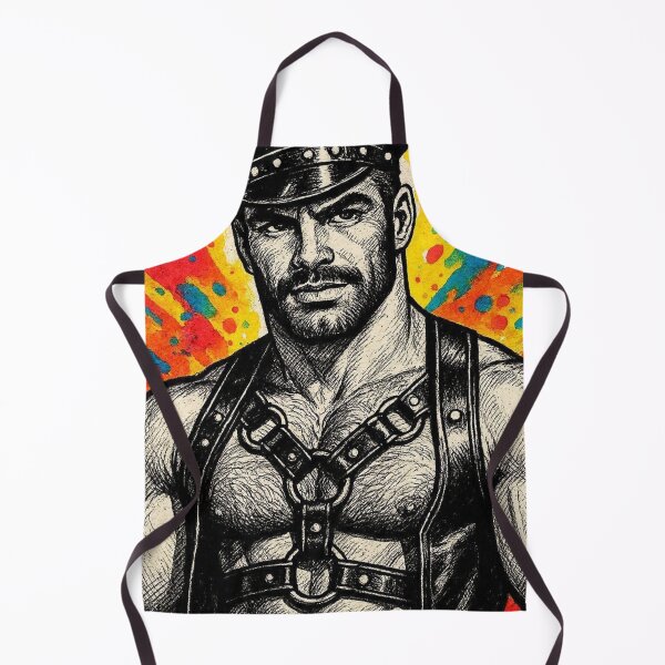 Item preview, Gay Pride Pop Color Leather Harness Daddy Berlin Leder Pride Graphic Design designed and sold by ItsAKinkThing.
