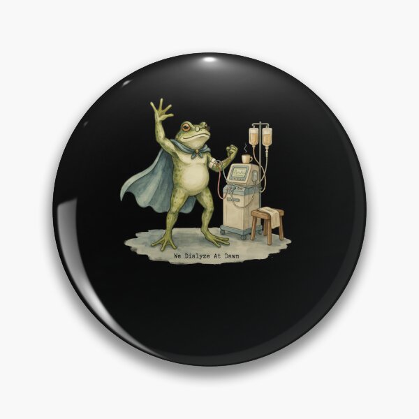 Item preview, We Dialyze At Dawn Funny Dialysis Nurse Frog Humor designed and sold by BHMARTS.