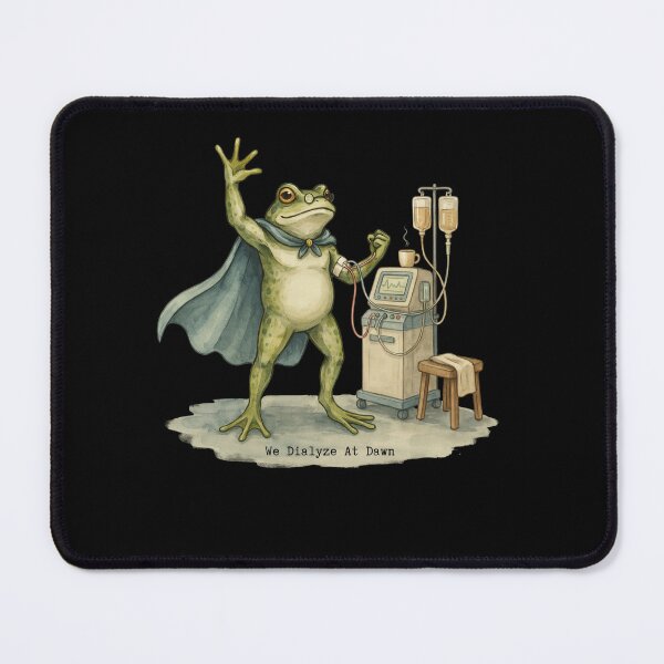 Item preview, We Dialyze At Dawn Funny Dialysis Nurse Frog Humor designed and sold by BHMARTS.