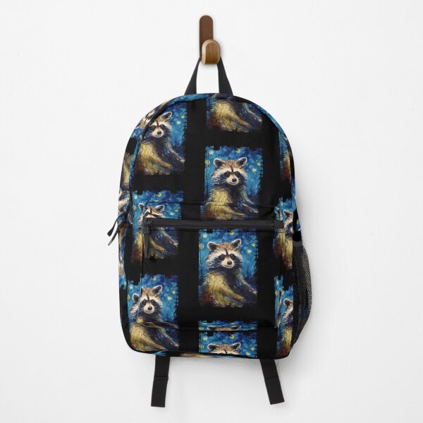 Item preview, Funny Raccoon Starry Night Illustration Mom Dad Kids designed and sold by rafaeltto.