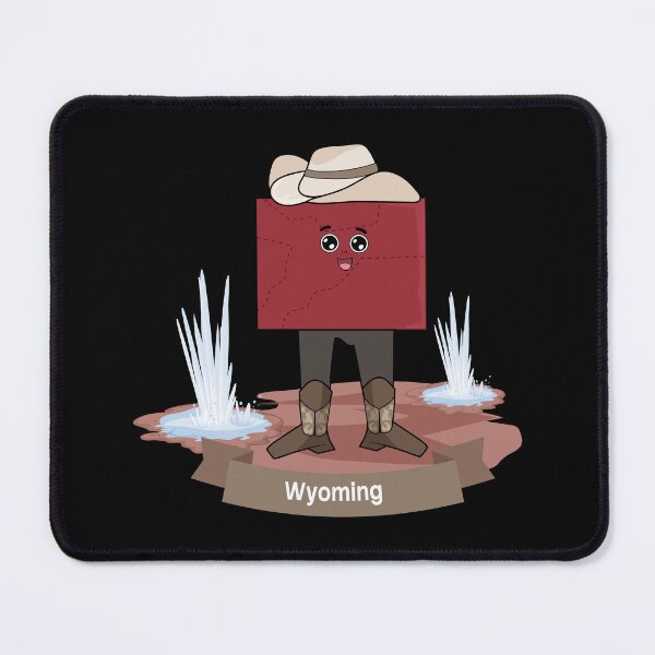 Item preview, Wyoming Yellowstone Cowboy Adventure Cute Character designed and sold by Travel.Art.