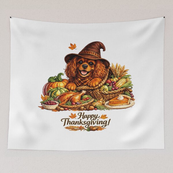 Item preview, Thanksgiving Ruby Cavalier designed and sold by SpottyRainbow.