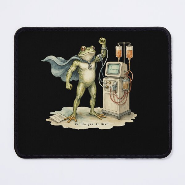 Item preview, We Dialyze At Dawn Funny Dialysis Nurse Frog Humor designed and sold by BHMARTS.
