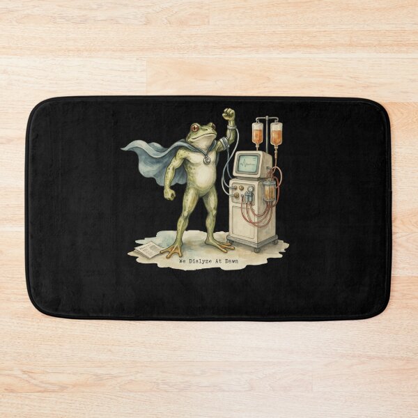 Item preview, We Dialyze At Dawn Funny Dialysis Nurse Frog Humor designed and sold by BHMARTS.