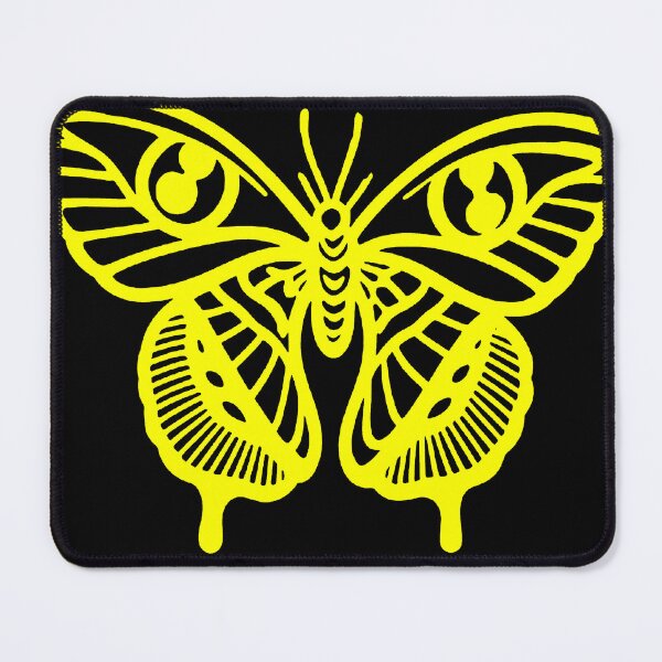Item preview, Cyber Aesthetic Neon Yellow Mystic Moth designed and sold by Ideniquo.