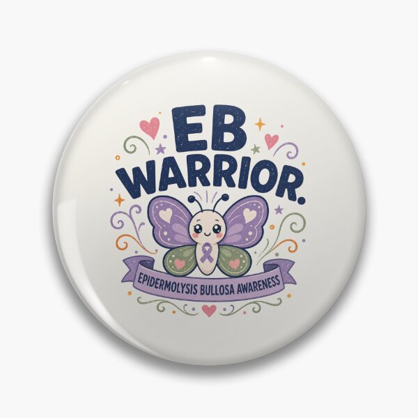 Item preview, EB Warrior - Epidermolysis Bullosa Awareness Ribbon designed and sold by BlackSector77.