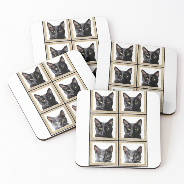 Item preview, Art - Black Cat Portraits, Humorous Pop Art Gallery designed and sold by DoodyPets.
