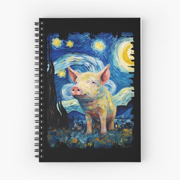 Item preview, Funny Pig Starry Night Illustration Mom Dad Kids designed and sold by rafaeltto.