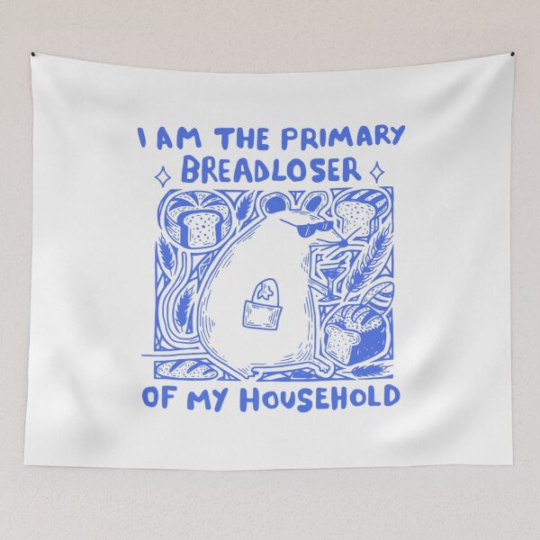 Item preview,  Am The Primary Breadloser Of My Household, Funny Mouse, Relatable Humor, Sarcastic Rat Lover, Weird Girl Aesthetic designed and sold by toongstudio.