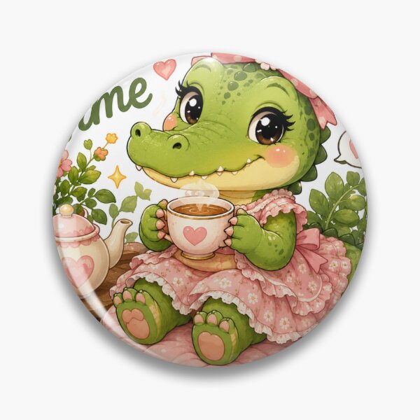 Item preview, Take It Slow Cute Crocodile Sticker designed and sold by happyhub786.