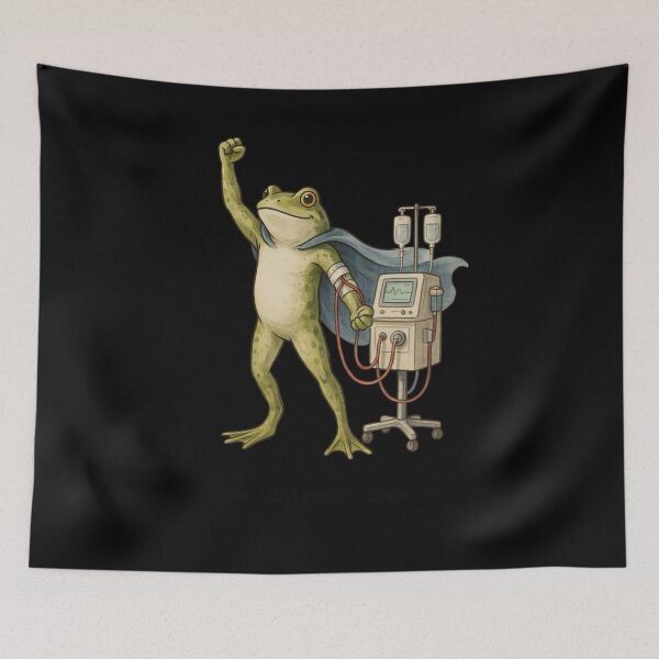 Item preview, We Dialyze At Dawn Funny Dialysis Nurse Frog Humor designed and sold by BHMARTS.