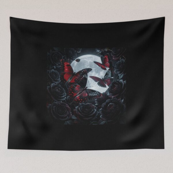 Item preview, Butterflies on Roses | Dark Romance designed and sold by JanjjaSoulInk.