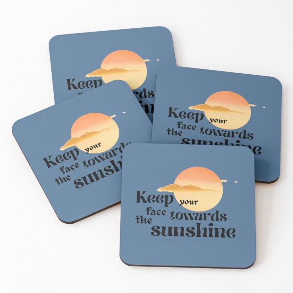 Item preview, Keep Your Face Towards The Sunshine Vintage Sun Quote designed and sold by SeJaa.