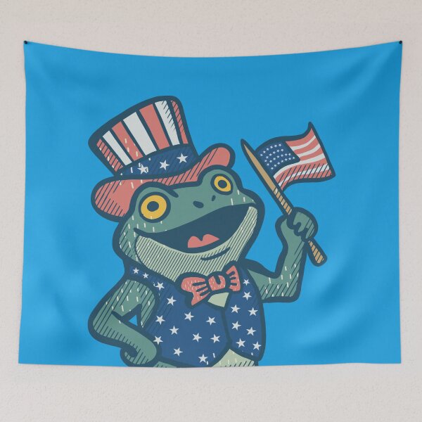 Item preview, Patriotic American Frog designed and sold by IvysCreativityHouse.