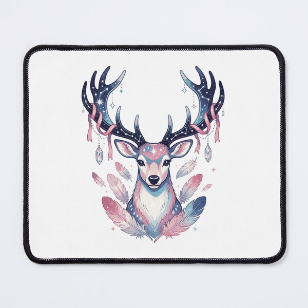 Item preview, Sagittarius Zodiac Sticker | Celestial Deer Astrology Art designed and sold by AillustriaAK.