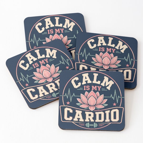 Item preview, Calm Is My Cardio – Vintage Wellness Athlete Badge designed and sold by warlistop.