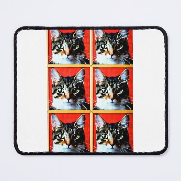 Item preview, Art - Cat in 1960s Pop Art Style, Feline Emblem designed and sold by DoodyPets.
