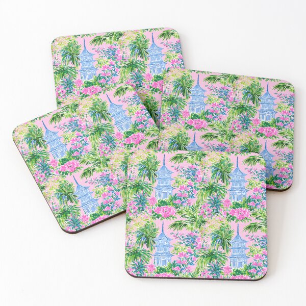 Item preview, Colorful Preppy Chinoiserie Pagoda Pattern designed and sold by ThePreppyArtist.