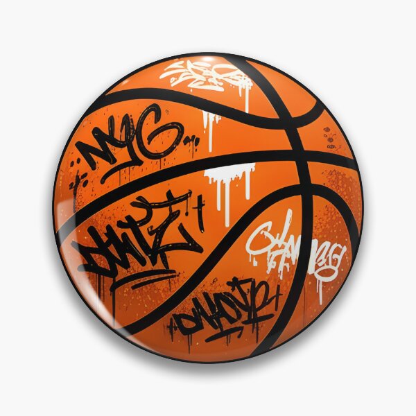 Item preview, NYC Graffiti Basketball Sticker | New York City Streetball Urban Art designed and sold by Olivra.
