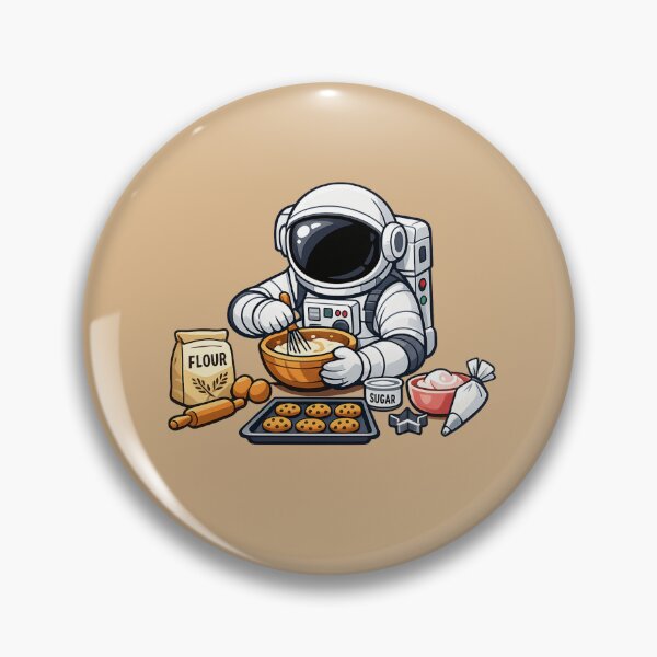 Item preview, Astronaut Baking Cookies designed and sold by BROHLine Studio.