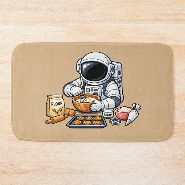 Item preview, Astronaut Baking Cookies designed and sold by BROHLine Studio.