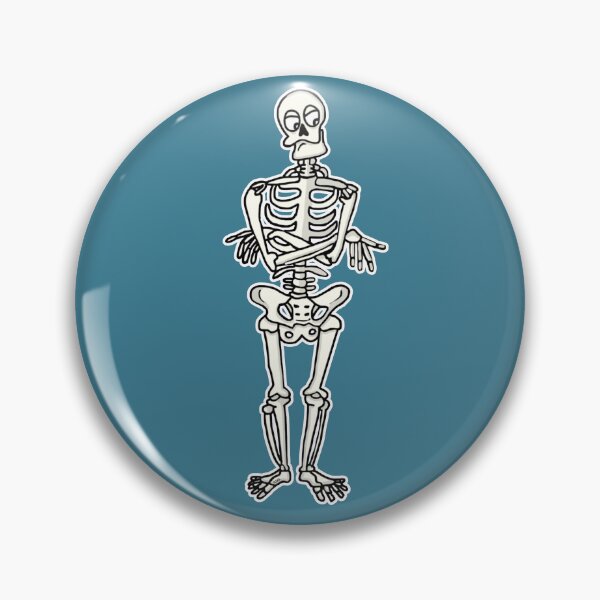 Item preview, Funny Skeleton Waiting Cartoon | Cute Spooky Halloween Waiting Meme designed and sold by MyxaART.