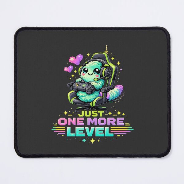 Item preview, Just One More Level Gaming Worm On A String Gamer Meme designed and sold by PunchDrop.