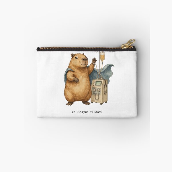Item preview, We Dialyze At Dawn Funny Dialysis Nurse Capybara Humor designed and sold by BHMARTS.