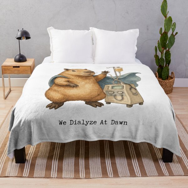 Item preview, We Dialyze At Dawn Funny Dialysis Nurse Capybara Humor designed and sold by BHMARTS.
