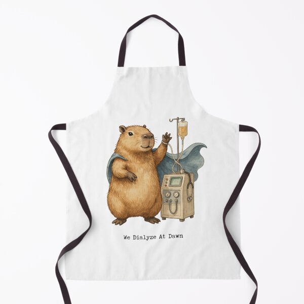 Item preview, We Dialyze At Dawn Funny Dialysis Nurse Capybara Humor designed and sold by BHMARTS.