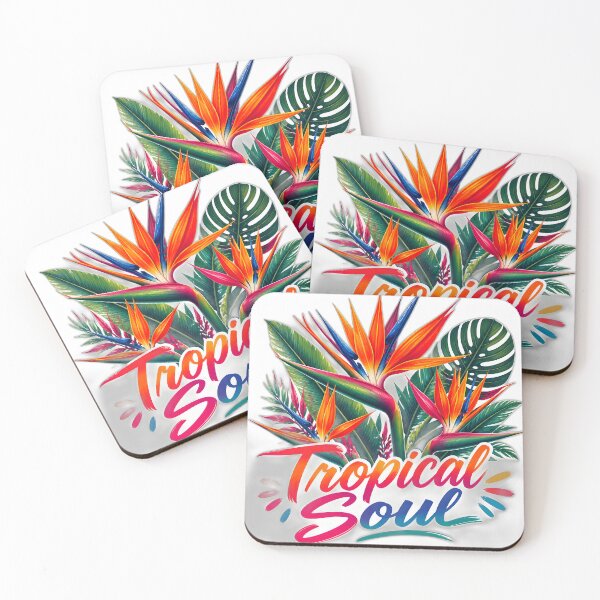 Item preview, Tropical Soul Bird of Paradise Floral Art designed and sold by Luna-Flow.
