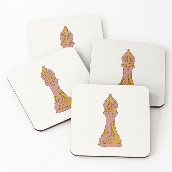 Item preview, Floral Chess Bishop – Cute Kawaii Chess Piece Art designed and sold by stylishdzign.