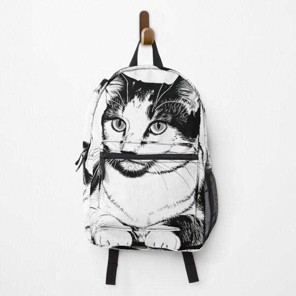 Item preview, Art - Cat Portrait, Timeless Black and White Engraving Style designed and sold by DoodyPets.