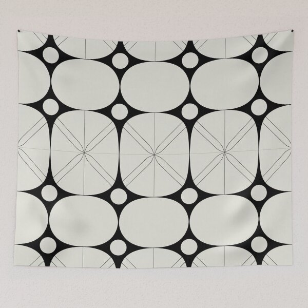 Item preview, Elegant Minimalist Geometric Pattern | Black White Seamless Repeat designed and sold by Midnight Veil Designs.