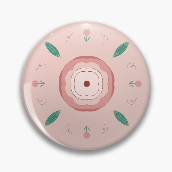 Item preview, Pink Rose Floral Tile Illustration — Blue Lemon Studio Original Illustration designed and sold by BluelemonStudio.