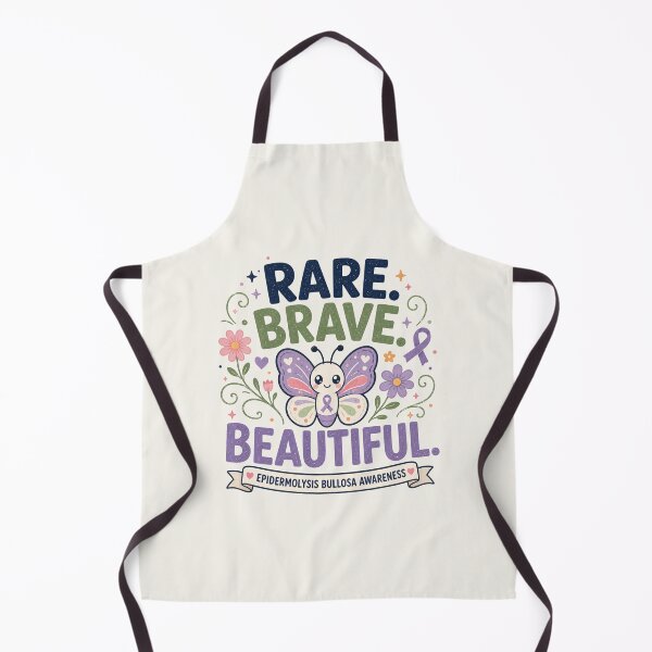 Item preview, Rare Brave Beautiful - Epidermolysis Bullosa Awareness Art designed and sold by BlackSector77.