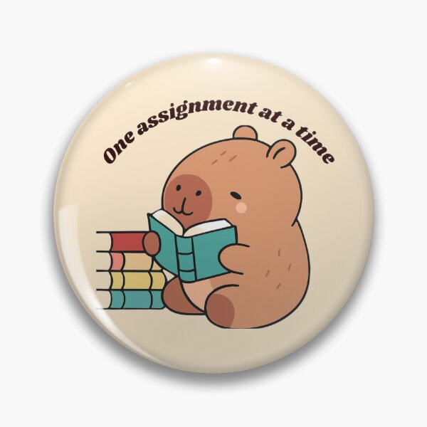 Item preview, One assignment at a time capybara  designed and sold by Thelazygrind.
