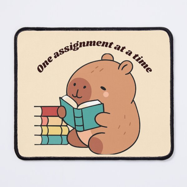 Item preview, One assignment at a time capybara  designed and sold by Thelazygrind.