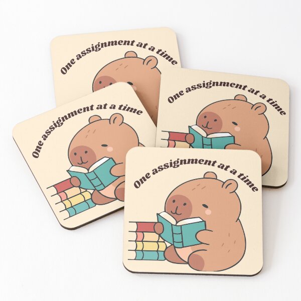 Item preview, One assignment at a time capybara  designed and sold by Thelazygrind.