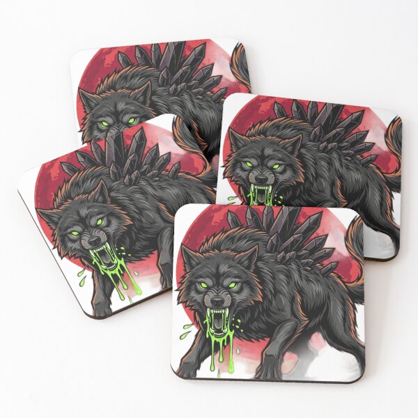 Item preview, Alpha Grim Wolf - Blood Moon Dark Fantasy" designed and sold by NeoTeeFusion.