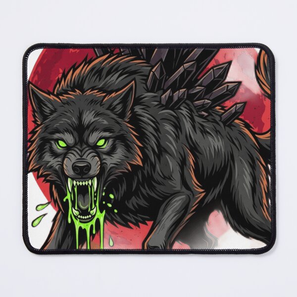 Item preview, Alpha Grim Wolf - Blood Moon Dark Fantasy" designed and sold by NeoTeeFusion.