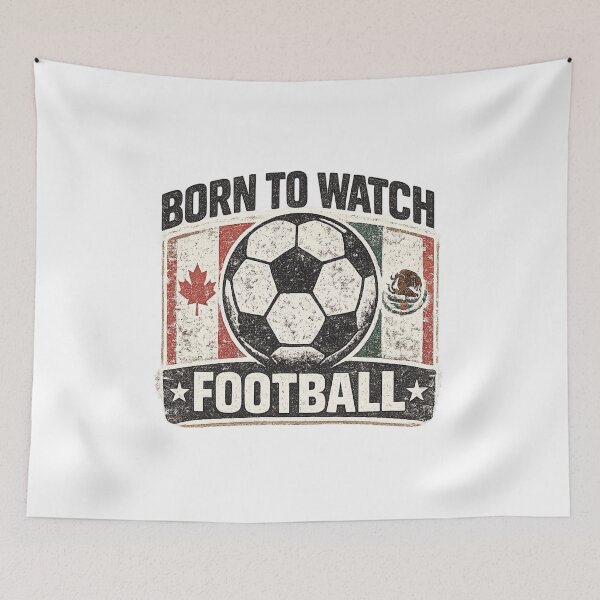 Item preview, Born To Watch Football Vintage Fan T-Shirt designed and sold by ArthUpscale.