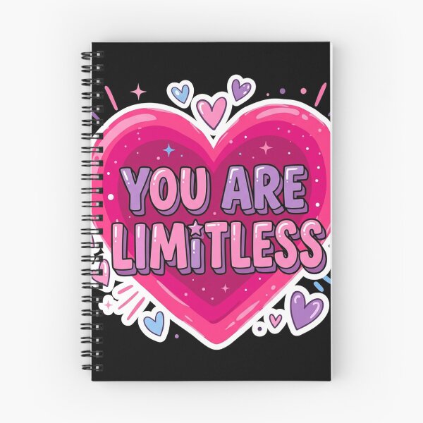Item preview, You Are Limitless Pink Heart designed and sold by Owcomm.