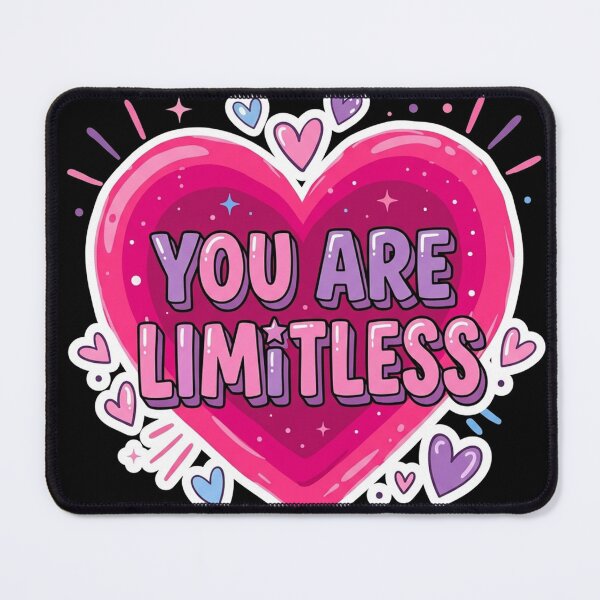 Item preview, You Are Limitless Pink Heart designed and sold by Owcomm.
