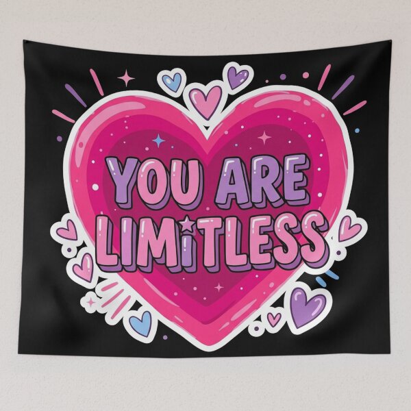 Item preview, You Are Limitless Pink Heart designed and sold by Owcomm.