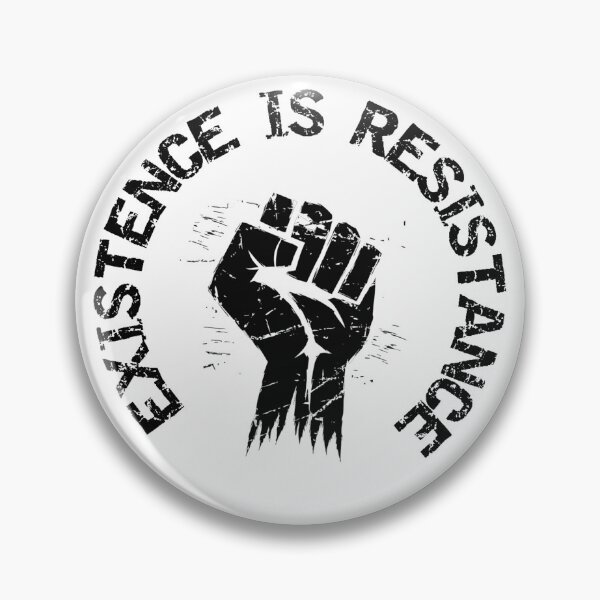 Item preview, Existence is Resistance Fist Graphic Tee | Activist Statement Shirt | Protest Top designed and sold by MindGlowArt.