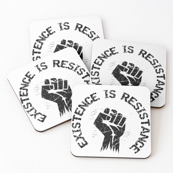 Item preview, Existence is Resistance Fist Graphic Tee | Activist Statement Shirt | Protest Top designed and sold by MindGlowArt.