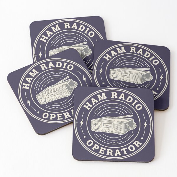 Item preview, Ham Radio - Operator Retro Badge designed and sold by ArcticFoxStudio.