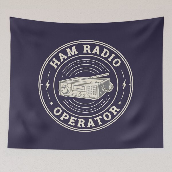 Item preview, Ham Radio - Operator Retro Badge designed and sold by ArcticFoxStudio.