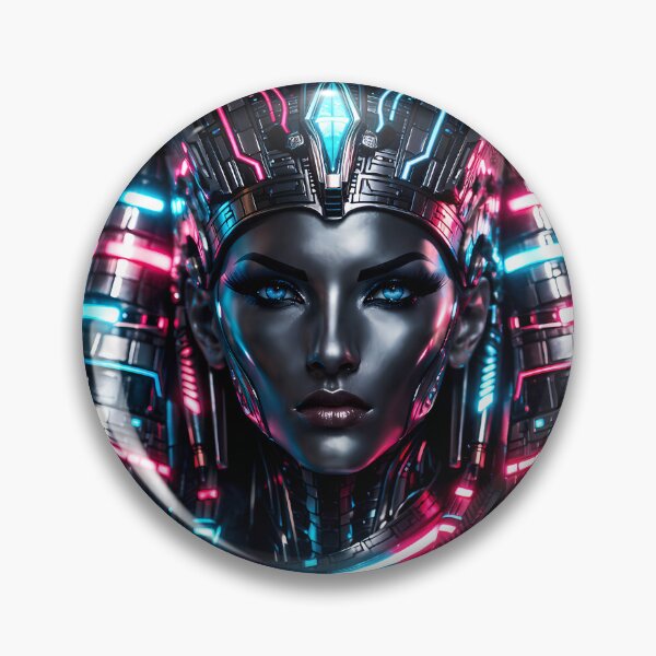 Item preview, Cyberpunk Pharaoh: Neon Queen of Eternity designed and sold by Neo Tokio.